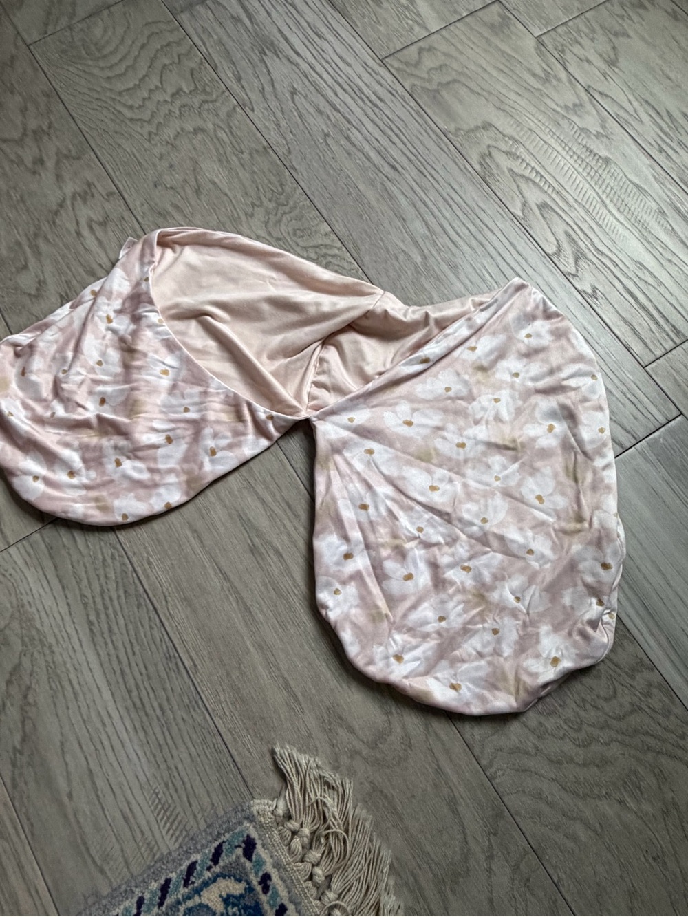 Girls' Pink Floral One-Piece Panty - Soft Stretch Fabric